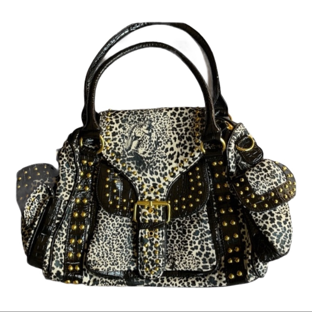 Black and white WOMENS Satchel handbag